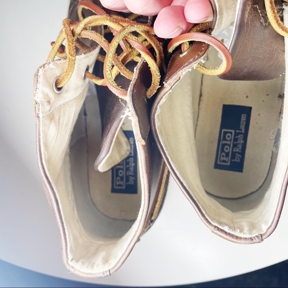 Polo Ralph Lauren Deleon Chukka High Top Ankle Lace Boot Men’s Size 13 - Picture 7 of 9